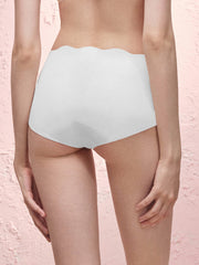 Basic Seamless Lace-Trimmed Boxer Brief