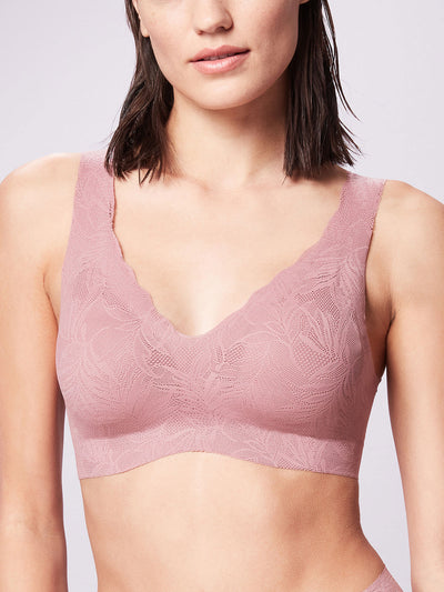 Vine Lace Deep V Bra