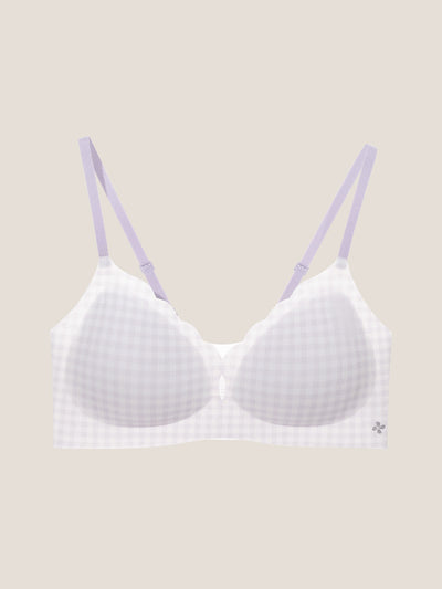 Basic Seamless Deep V Scalloped Neck Cooling Bra