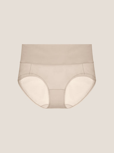 Pure Cotton Wide Elastic Band High-Waisted Brief (2-Pack)