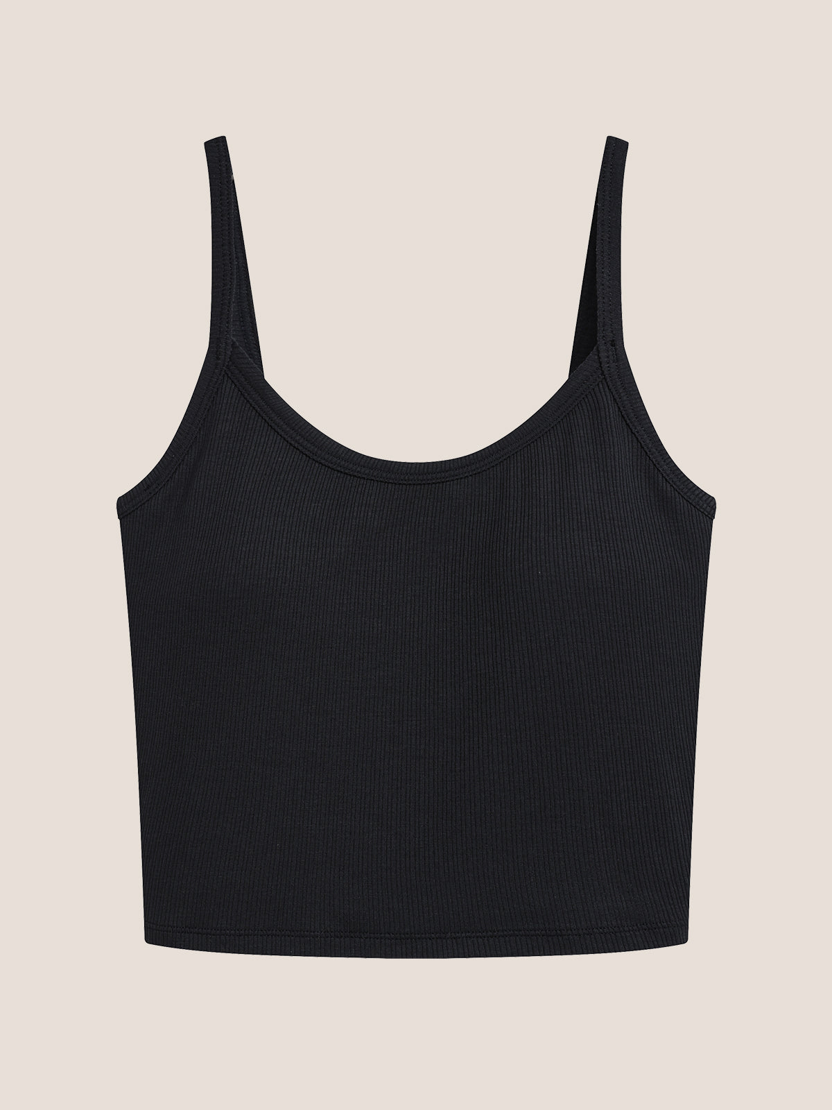 Modal Ribbed Bra Crop Cami