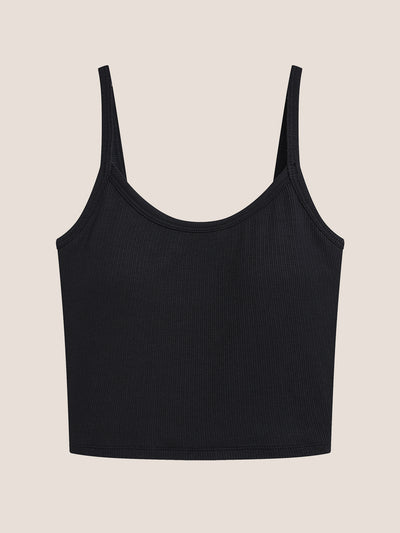 Modal Ribbed Bra Crop Cami