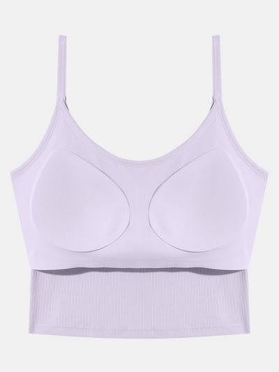 Modal Ribbed Bra Crop Cami