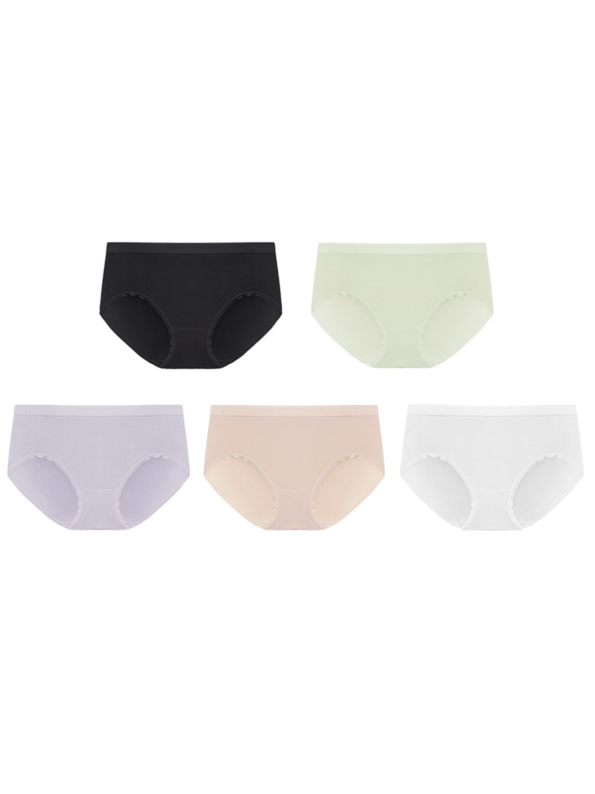 60S Modal Seamless Antibacterial Mid-rise Triangle Briefs Kit of 5