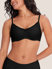 Wave Mesh Support Wireless Bra