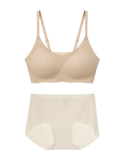 Breeze In U Collar Spaghetti Strap Cooling Bra & Brief