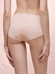 Basic Seamless Lace-Trimmed Boxer Brief