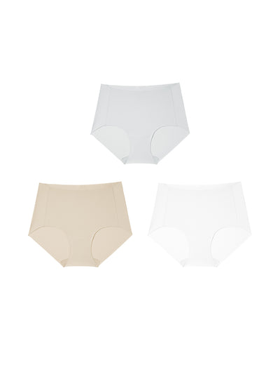 24H Comfort One Size Cooling Mid Waist Brief Kit of 3