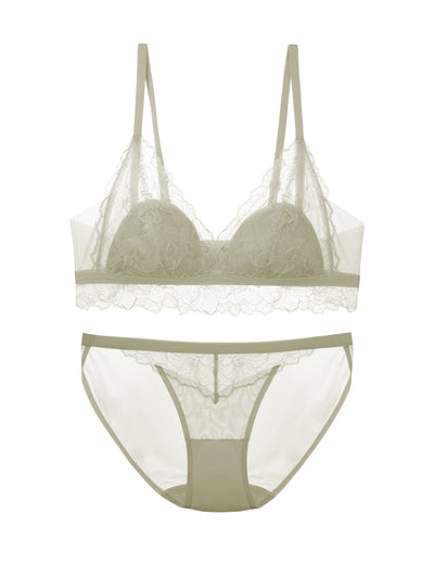 Lace Shell Cup Bra & Brief