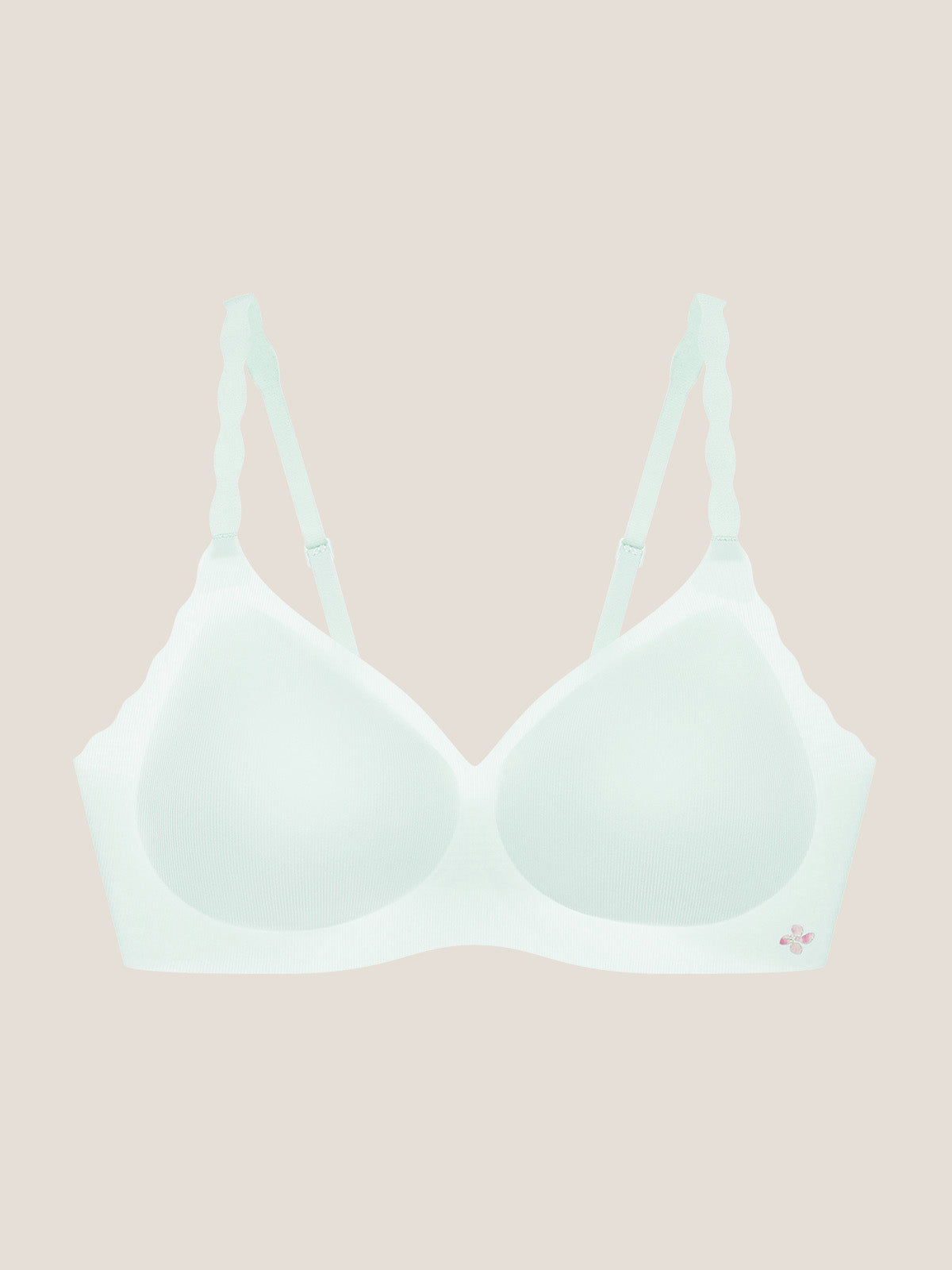 Basic Seamless Deep V Neck Mint-Infused Cooling Bra