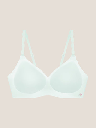 Basic Seamless Deep V Neck Mint-Infused Cooling Bra