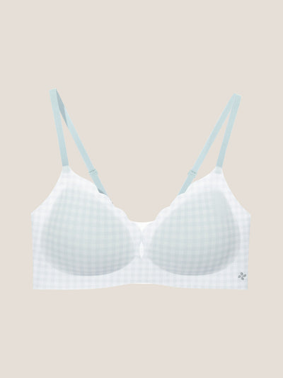 Basic Seamless Deep V Scalloped Neck Cooling Bra