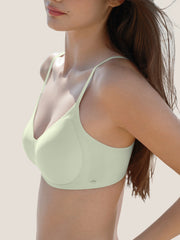 Basic Seamless Deep V Neck Mesh Cooling Bra