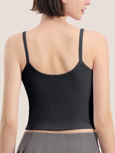 Modal Ribbed Bra Crop Cami