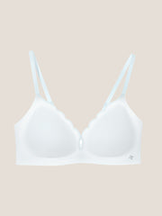 Basic Seamless Deep V Scalloped Neck Cooling Bra