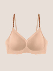 Seamless Shine Strap Deep V Bra - Smart Size