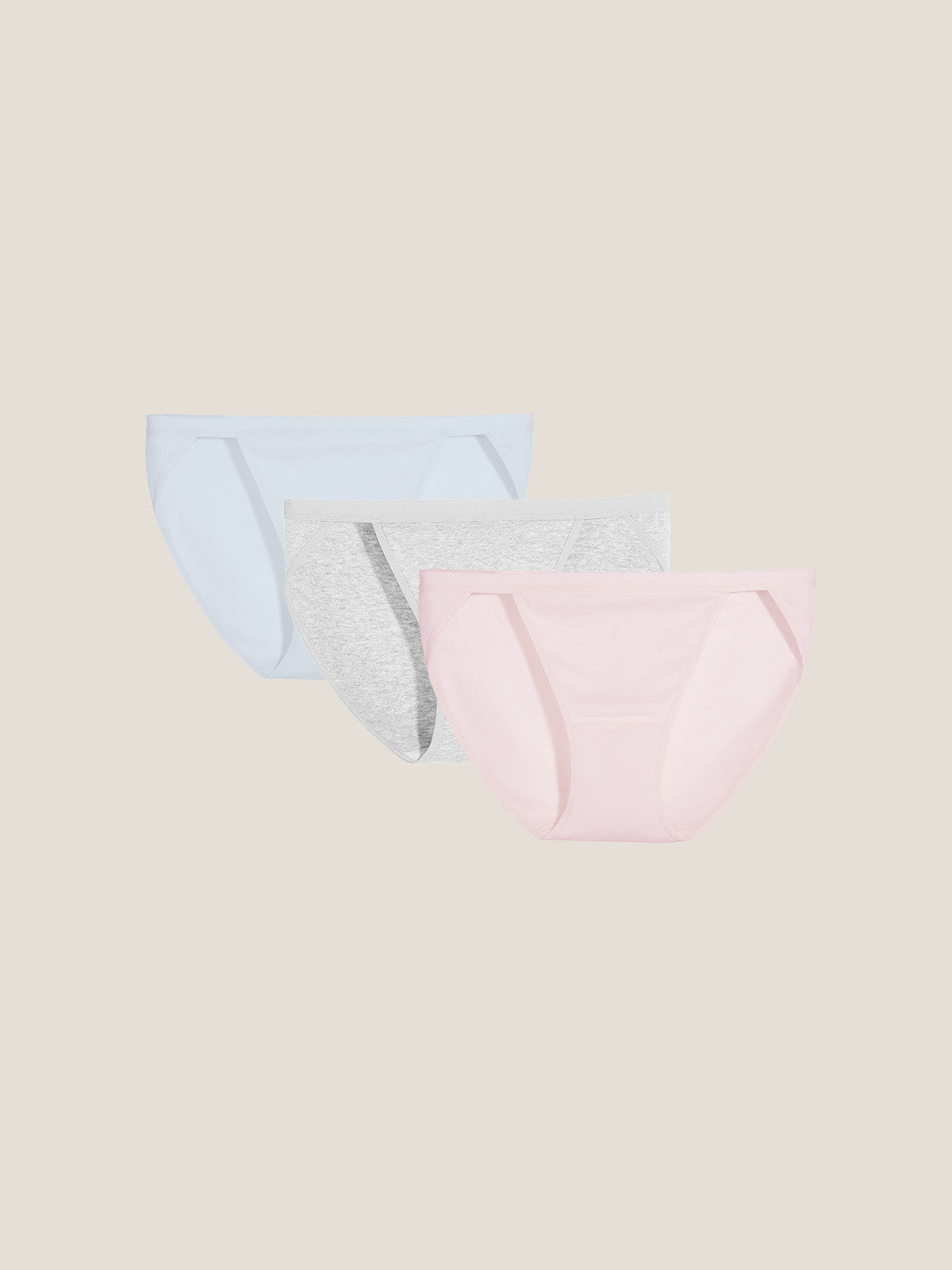 Cotton Rib Mid-Rise Bikini Brief 3-Pack