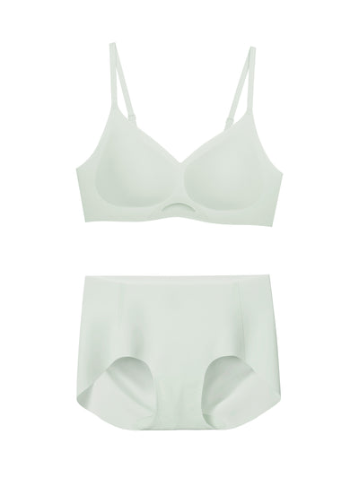24H Comfort Size Free Spaghetti Strap Wireless Bra & Brief