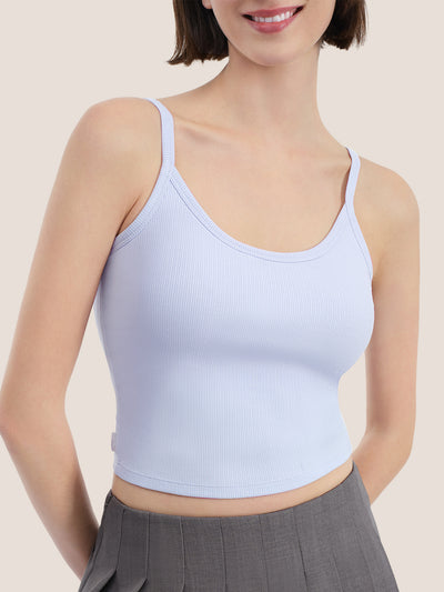 Modal Ribbed Bra Crop Cami