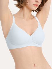Basic Seamless Deep V Neck Mint-Infused Cooling Bra