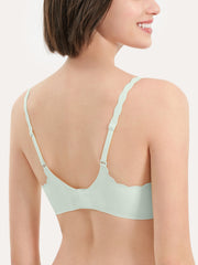 Basic Seamless Deep V Neck Mint-Infused Cooling Bra