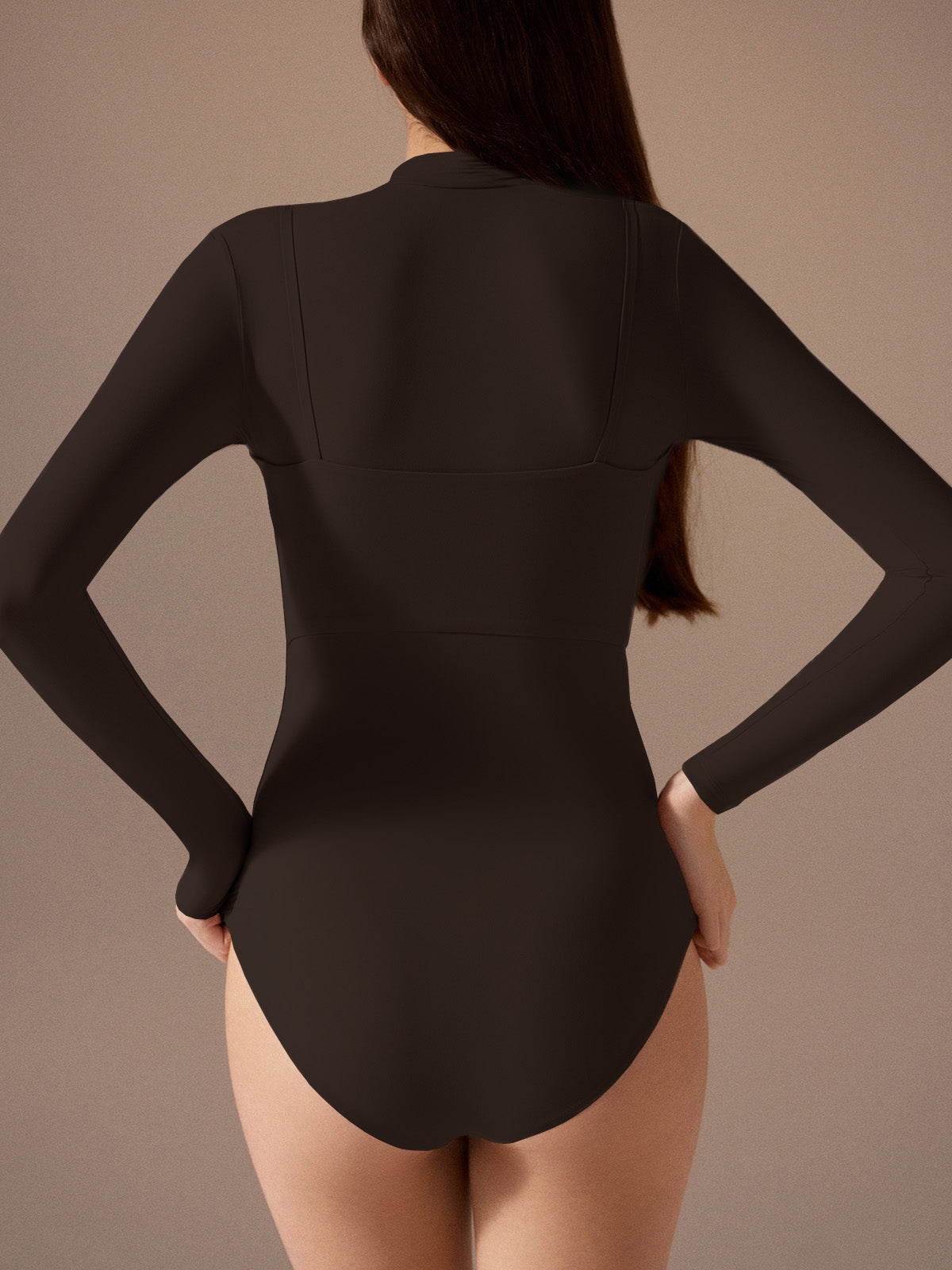 Layered Mock Neck Bodysuit