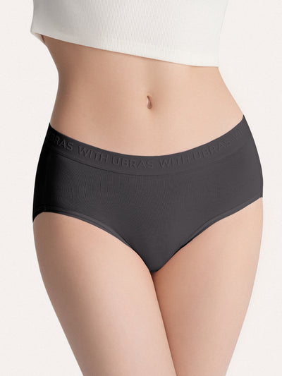 3pcs Cotton Rib Mid-Rise Briefs