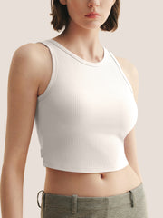 Modal Ribbed Bra Crop Tank
