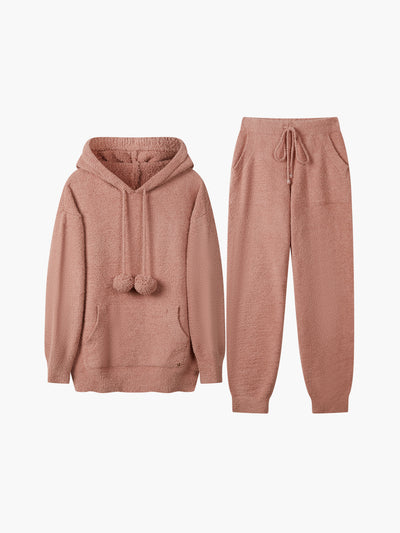 Tender Love Soft Cloud Cat Ear Hooded Pajamas Set