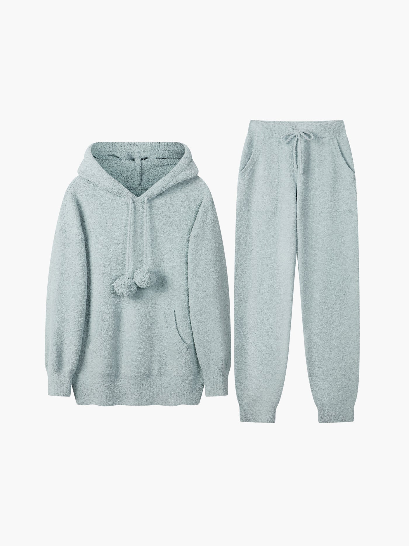 Tender Love Soft Cloud Cat Ear Hooded Pajamas Set