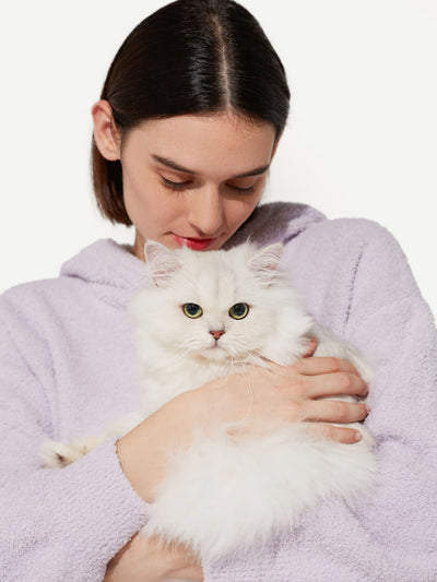Tender Love Soft Cloud Cat Ear Hooded Pajamas Set