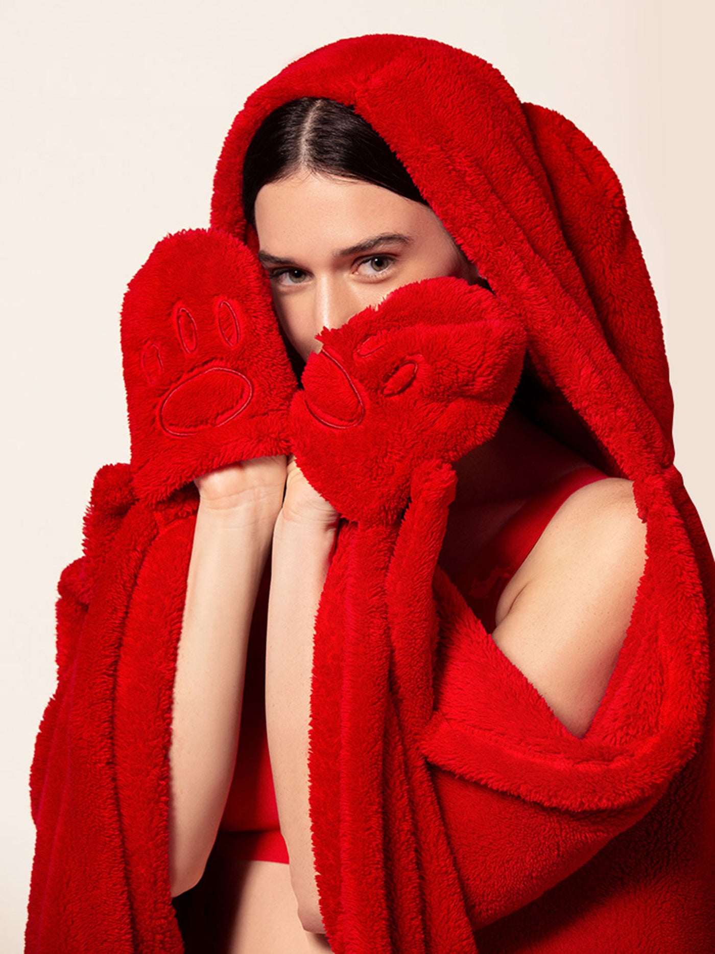 Year of the Rabbit Soft Cloud Hooded Cape