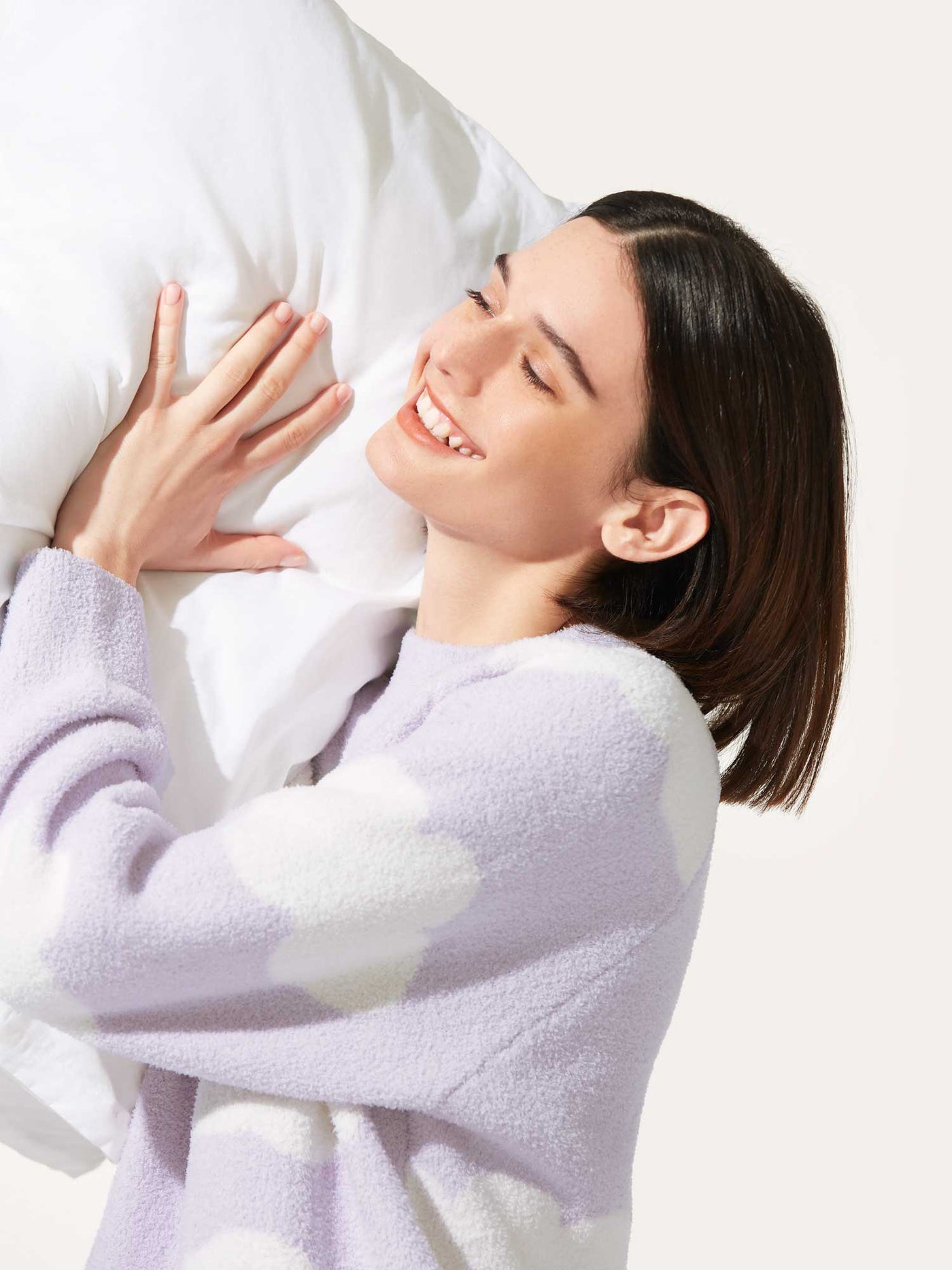 Soft Cloud Half Velvet Fuzzy Pajama Set